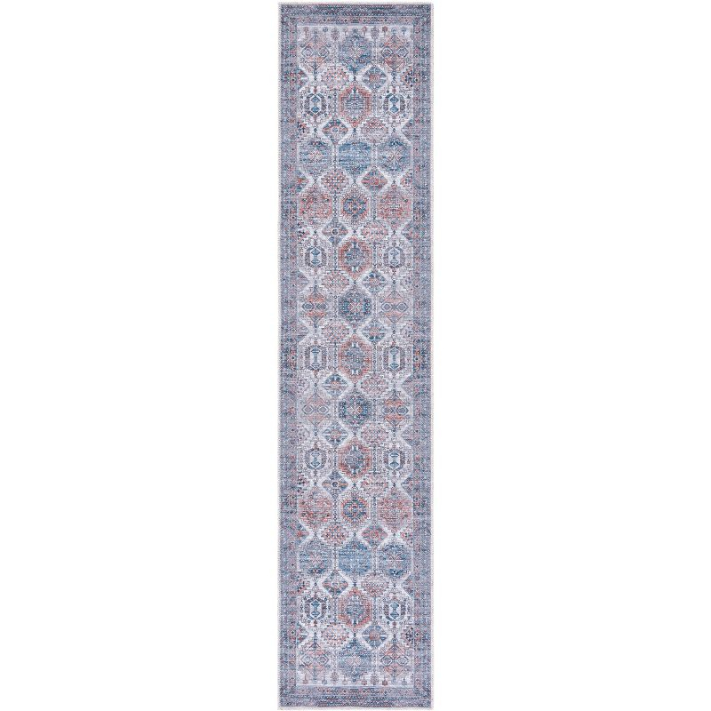 Serapi SEP520 Power Loomed Machine Washable Runner Rug - Ivory/Rust - 2'x9' - Safavieh.