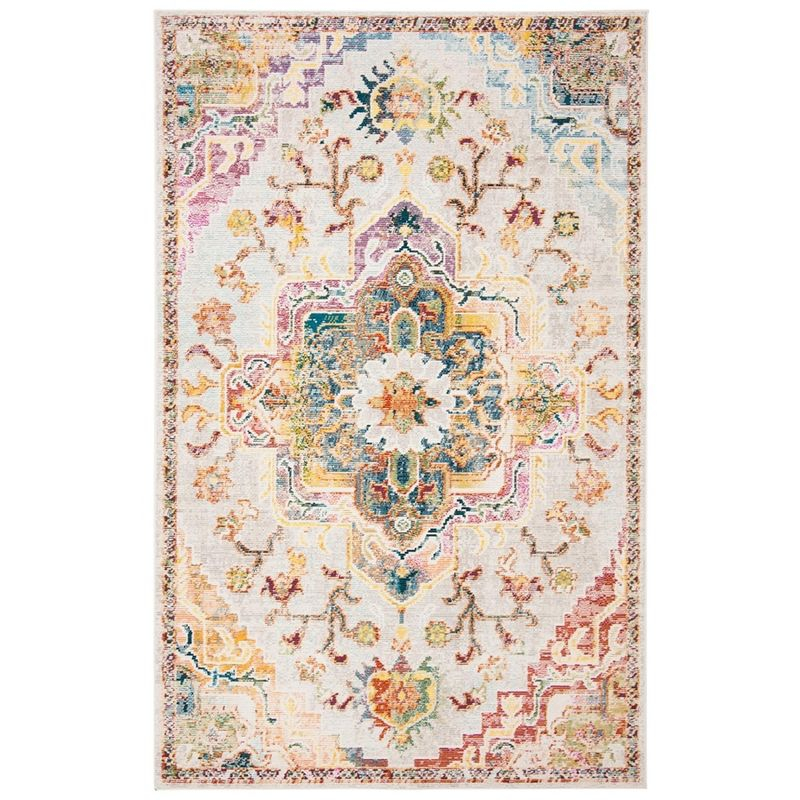 Crystal CRS501 Loomed Indoor Accent Rug - Light Blue/Grey - 3'x5' - Safavieh