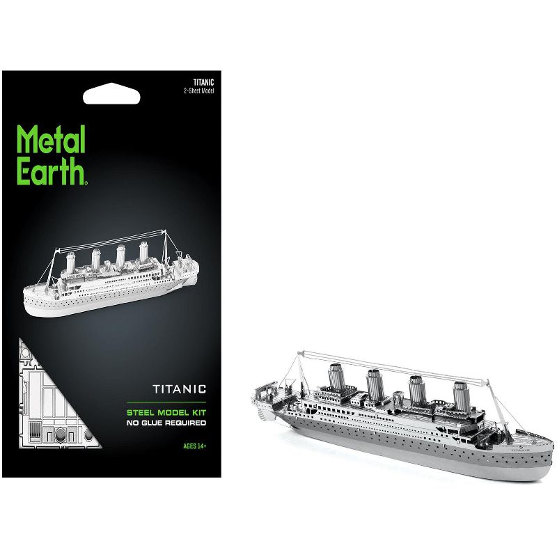 Model Kit Titanic Ship (Moderate Difficulty) Steel Model Kit by Metal Earth