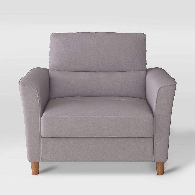 Georgia Upholstered Accent Armchair and a Half - CorLiving