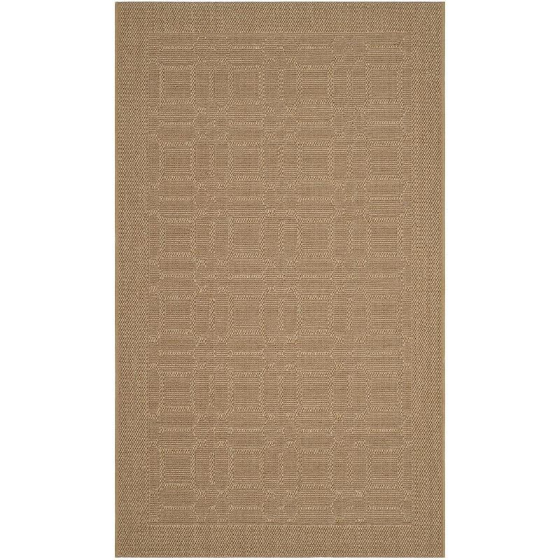 Palm Beach PAB323 Jacquard Weave Indoor Area Rug - Maize - 4'x6' - Safavieh.