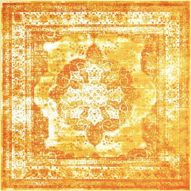 Unique Loom 8' 0 x 8' 0 Square Sofia Orange Area Rug