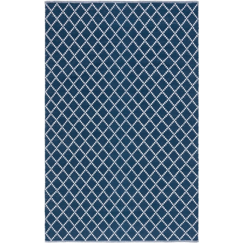 Montauk MTK706 Hand Woven, Flat Weave Indoor Accent Rug - Navy/Ivory - 3'x5' - Safavieh