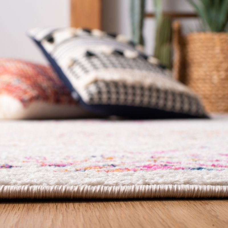 Tulum TUL268 Power Loomed Accent Rug - Ivory/Fuchsia - 2'x5' - Safavieh.