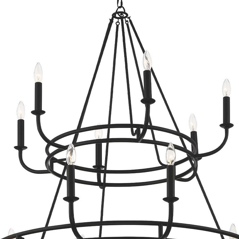 Crystorama Lighting Bailey 18 - Light Chandelier in  Matte Black
