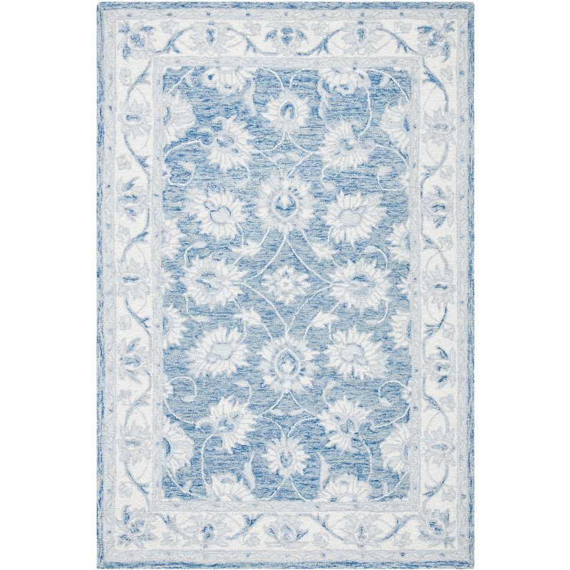 Micro-Loop MLP536 Hand Tufted Indoor Accent Rug - Blue/Ivory - 2'x3' - Safavieh