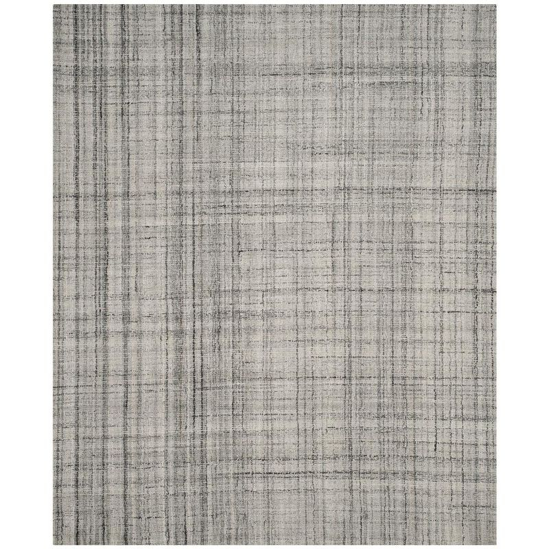 Abstract ABT141 Handmade Indoor Area Rug - Grey/Black - 8'x10' - Safavieh