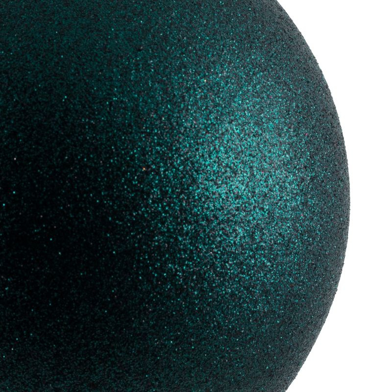 Vickerman 6" Midnight Green 4-Finish Ball Ornament Assortment, 4 per Box