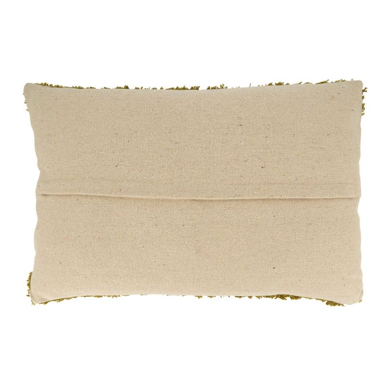 Saro Lifestyle Tufted Throw Pillow With Poly Filling, Chartreuse, 13" x 20"