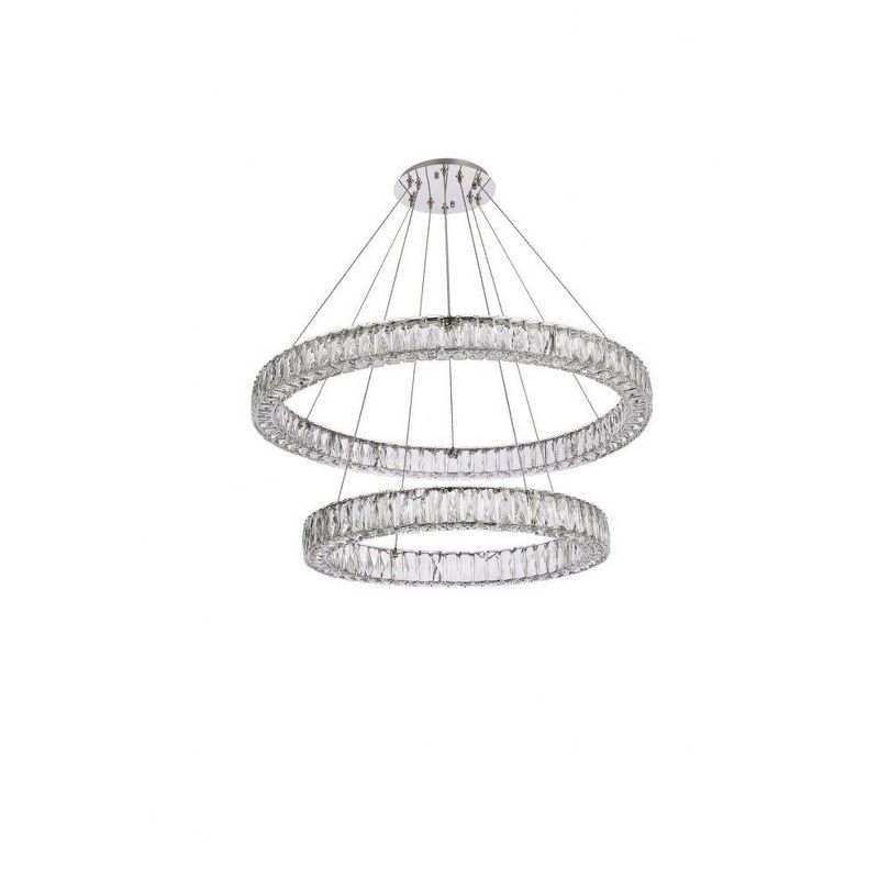 Elegant Lighting Monroe 2 - Light Chandelier in  Chrome