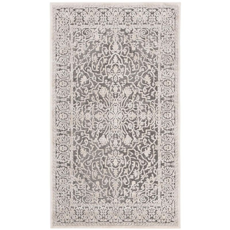 Reflection RFT670 Power Loomed Indoor Accent Rug - Dark Grey/Cream - 3'x5' - Safavieh.