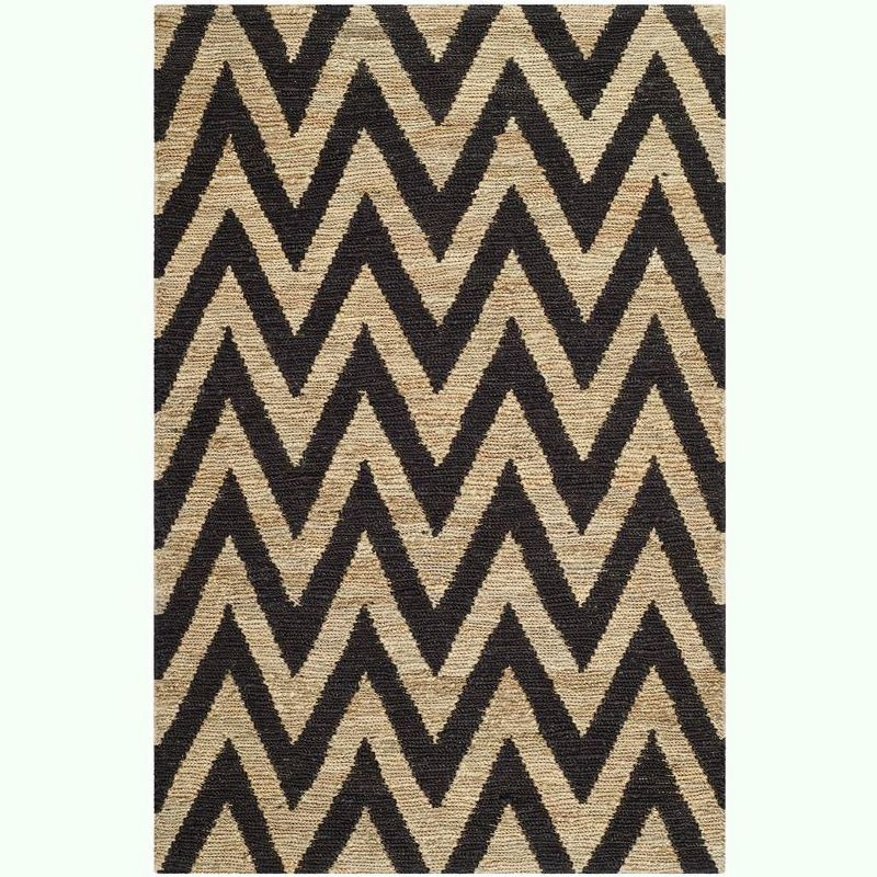 Organica ORG515 Hand Knotted Indoor Area Rug - Black/Natural - 4'x6' - Safavieh.