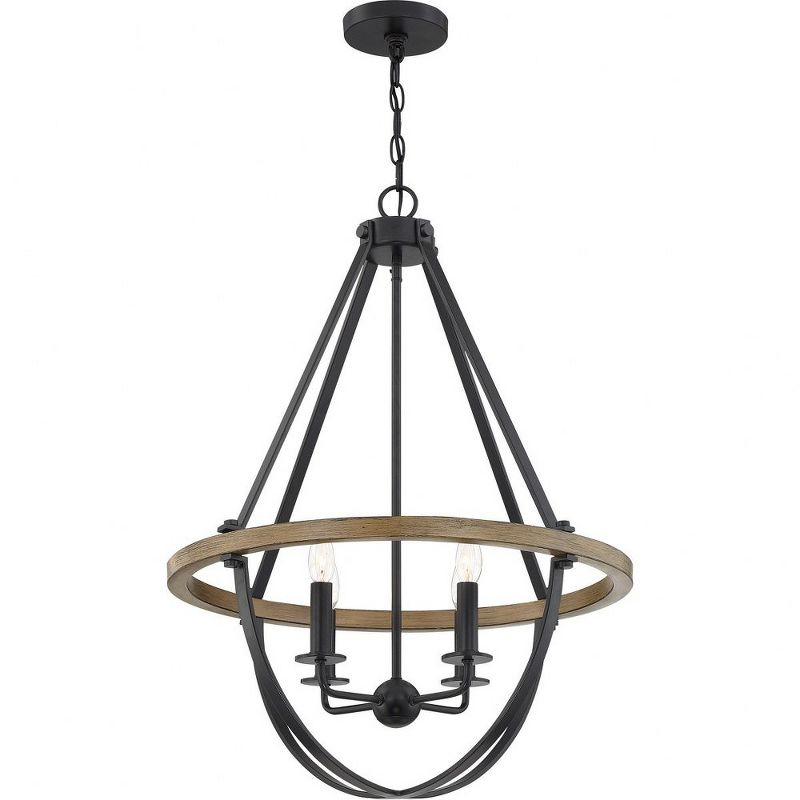 Quoizel Lighting Bartlett 4 - Light Pendant in  Earth Black