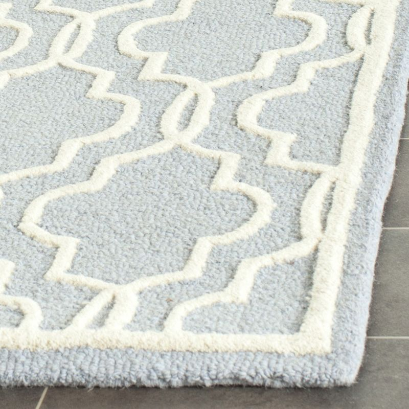 Cambridge CAM131 Tufted Indoor Runner Rug - Light Blue/Ivory - 2'6"x10' - Safavieh