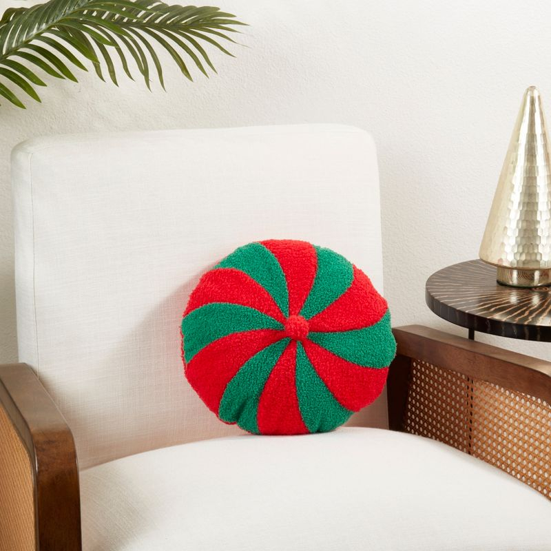 Saro Bonbon Collection Geometric Throw Pillow
