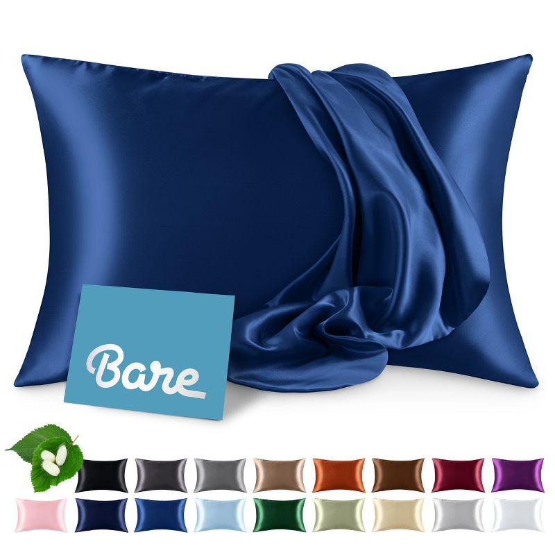 Bare Home 100% Mulberry Silk Pillowcase Envelope Closure