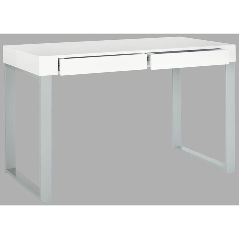 Barton Desk - FOX2206 - White/Grey - Safavieh Couture