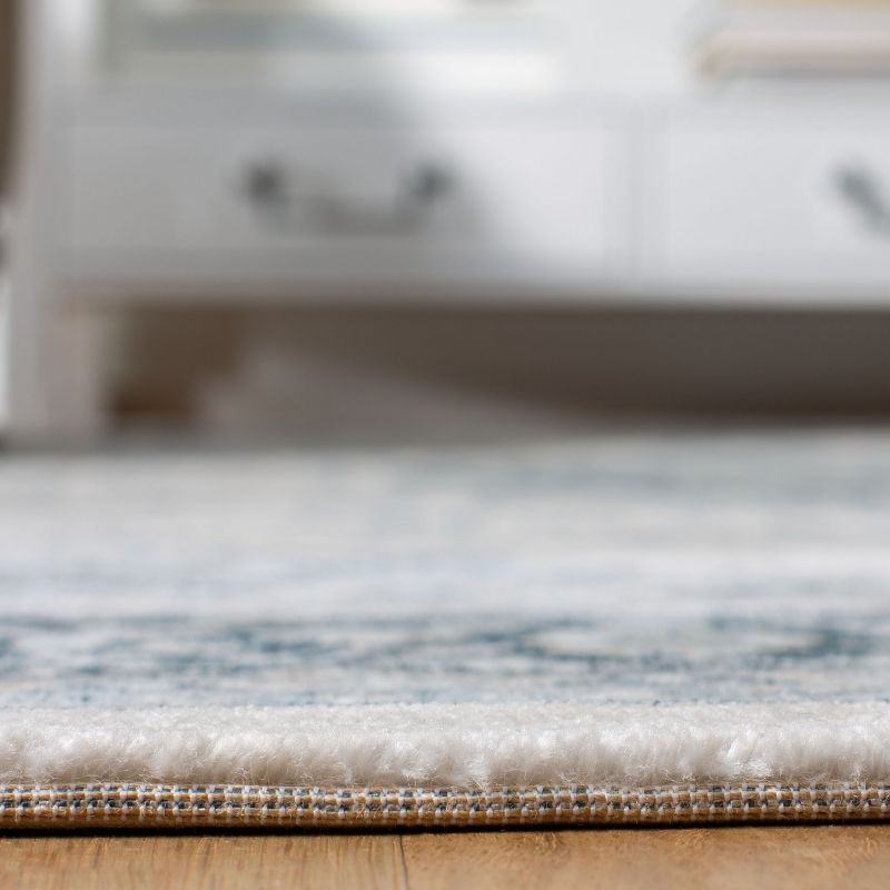 Isabella ISA919 Power Loomed Area Rug - Cream/Dark Blue - 9'x12' - Safavieh