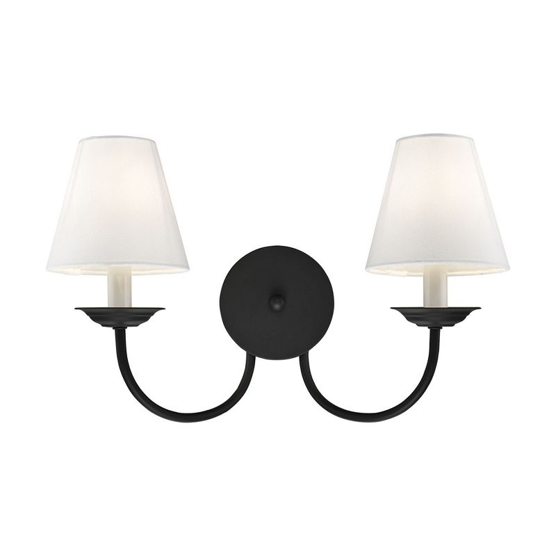 Livex Lighting Mendham 2 - Light Wall Light in  Black