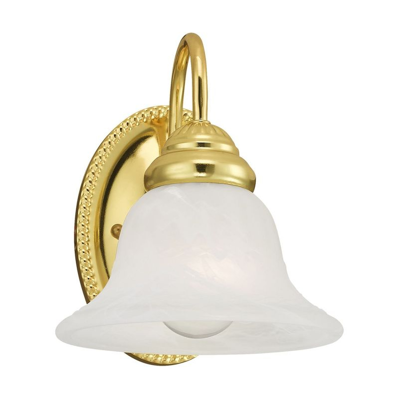 Livex Lighting Edgemont 1 - Light Vanity in  Polished Brass