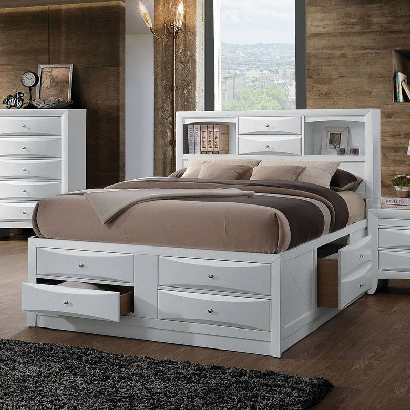 Acme Furniture 86" Full Ireland Bed White