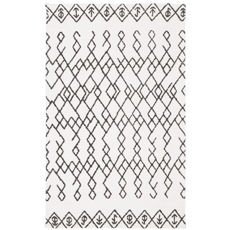 Cedar Brook CDR501 Loomed Indoor Area Rug - Ivory/Black - 2'6"x4' - Safavieh