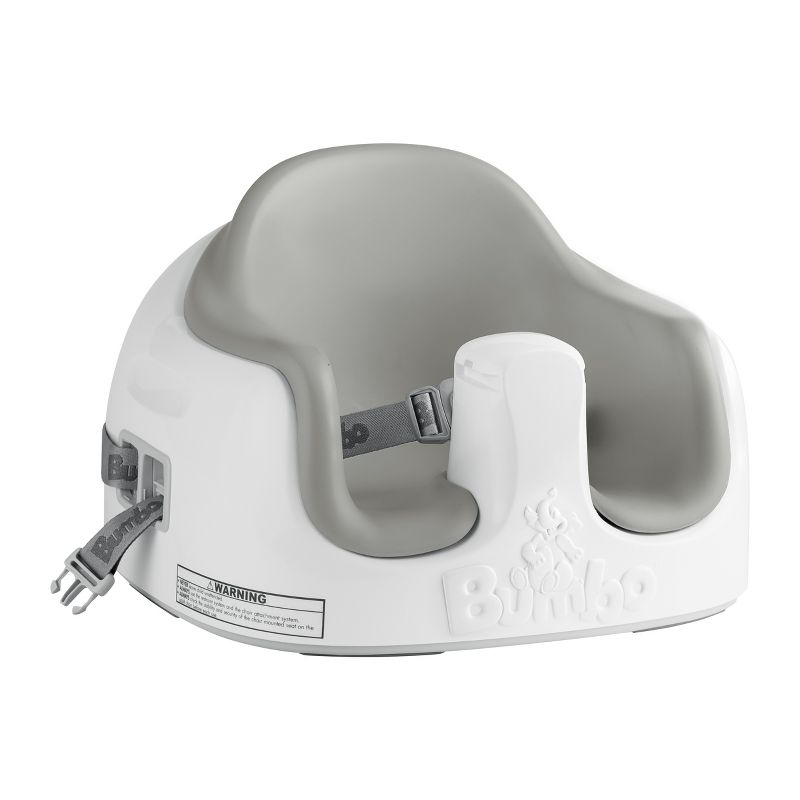 Bumbo Baby Infant Toddler Soft Foam Multi Seat with Removable Tray and Safety Buckle Straps for Kids' 6-36m - Cool Gray