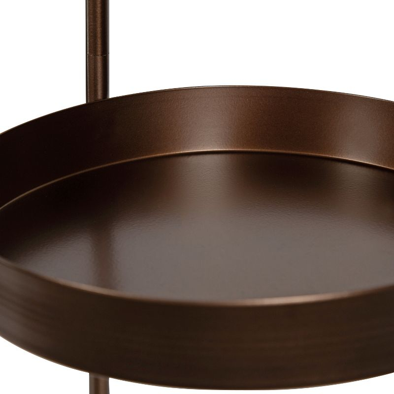 Kate and Laurel Finn Plant Stand, 10x11x44, Bronze