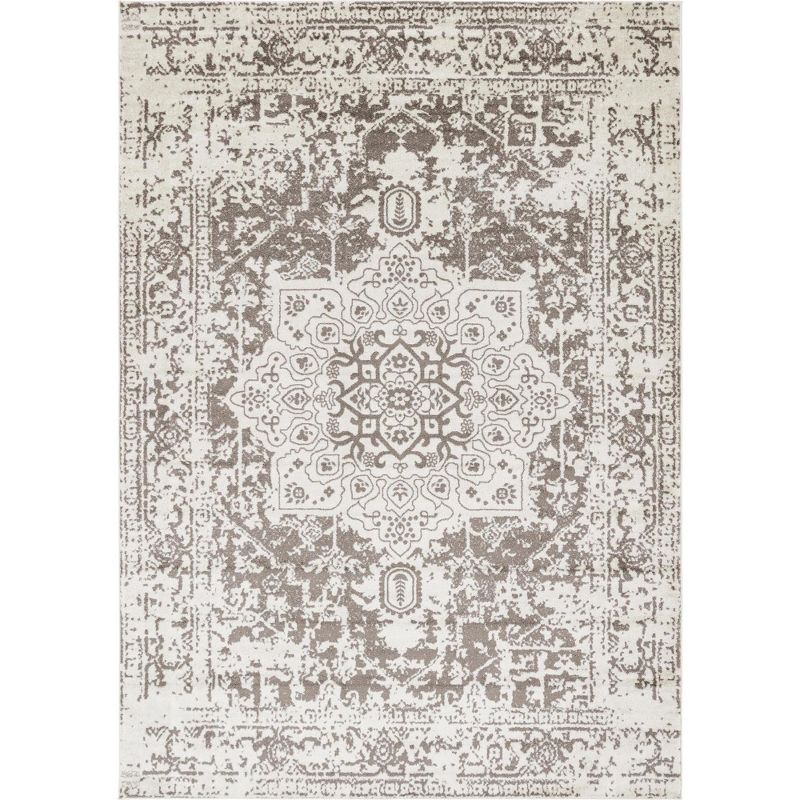 Unique Loom 10' 0 x 14' 1 White Richmond Medallion Area Rug