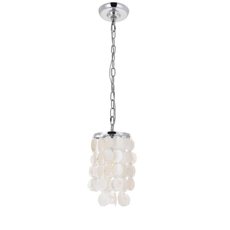 Elegant Lighting Selene 1 light Chrome Pendant