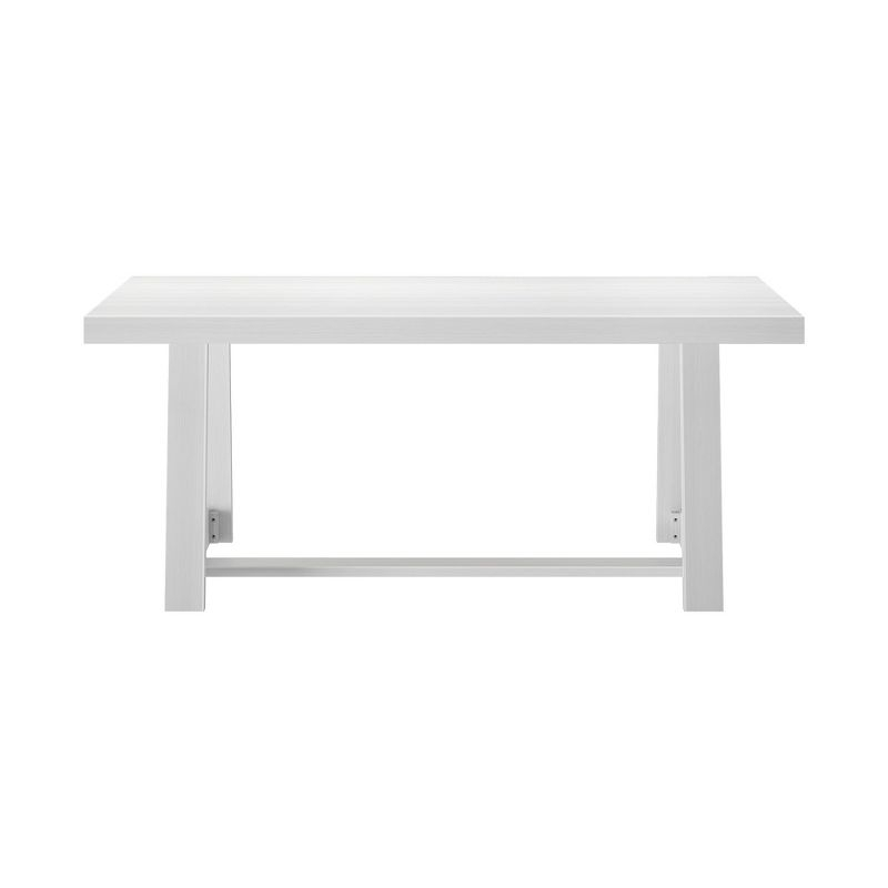 Plank+Beam Farmhouse 72" Dining Table, Solid Wood Rectangular Kitchen Table for 6 People