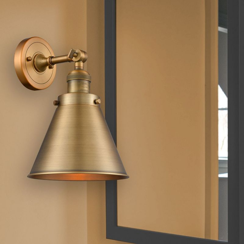 Innovations Lighting Franklin Restoration 1 - Light Sconce in  Brushed Brass