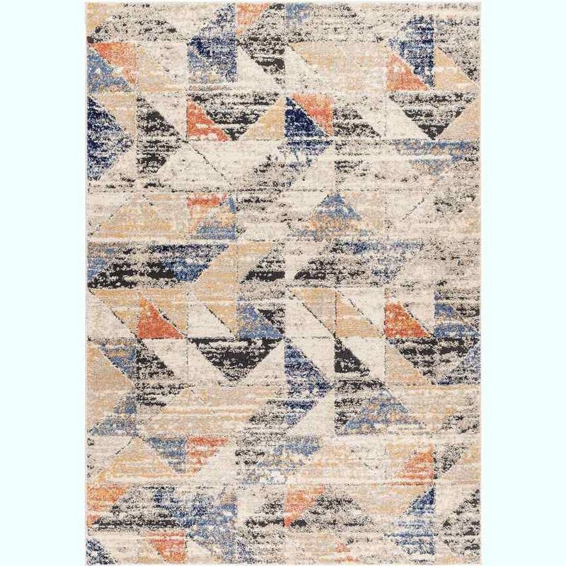 Mark & Day Delaine 2'x2'11" Rectangle Woven Indoor Area Rugs Dark Blue/Light Beige