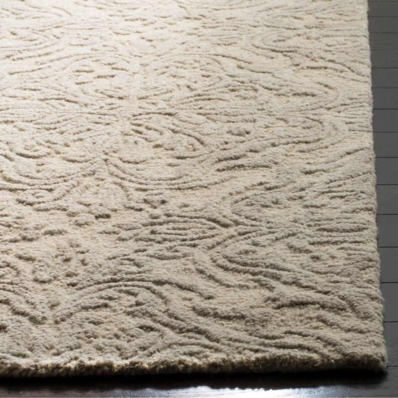 Blossom BLM103 Hand Tufted Area Rug - Ivory/Grey - 8'x8' - Safavieh.