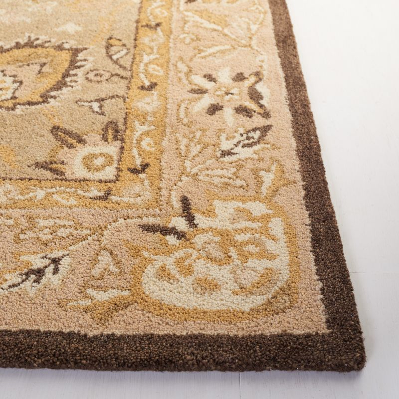 Anatolia AN512 Hand Tufted Indoor Area Rug - Sage/Beige - 4'x6' - Safavieh