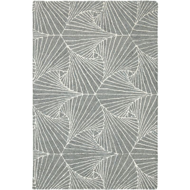 Micro-Loop MLP174 Hand Tufted Area Rug - Grey/Ivory - 4'x6' - Safavieh.