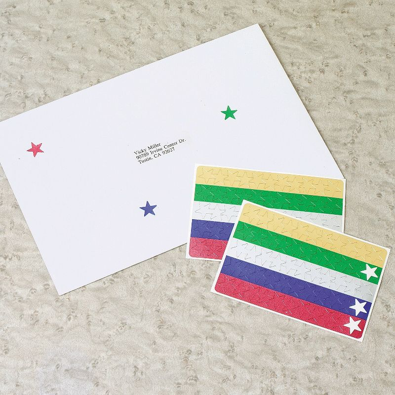 Avery Colored Foil Stars 1/2" dia Assorted Colors 440/Pack 06007