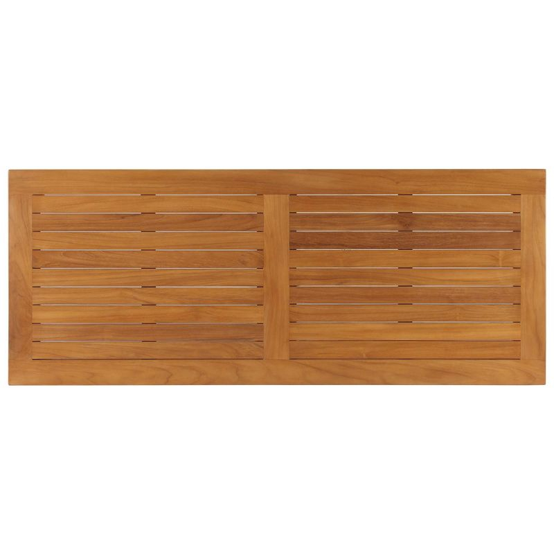 Modway Upland Patio Coffee Table – Teak Wood, 42" Natural Finish