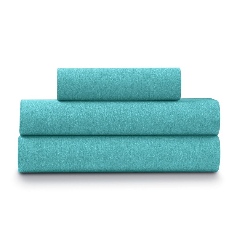 Ella Jayne Soft Heather Jersey Knit Sheet Set, 3-pc, TwinXL, Green