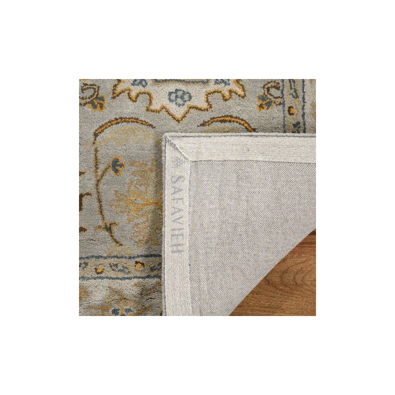 Heritage HG734 Handmade Area Rug - 7'6"x9'6" - Light Grey/Grey - Safavieh