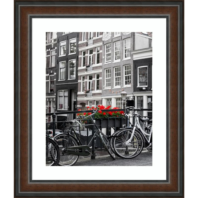 Amanti Art Cyprus Walnut Wood Picture Frame Opening Size 20x24 in. (Matted To 16x20 in.)