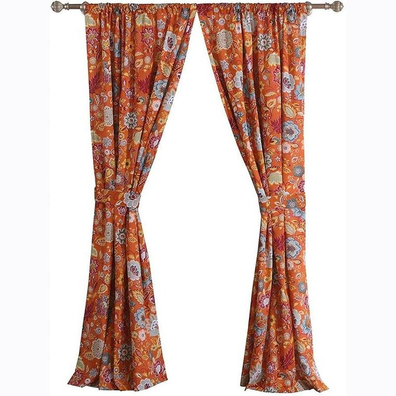 Greenland Home Fashions 1803BWP95 Astoria Spice Panel Pair 84x84