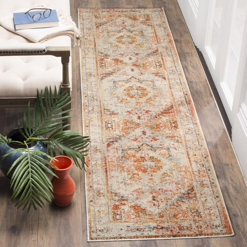 Vintage Persian VTP438 Power Loomed Indoor Runner Rug - Cream/Multi - 2'2"x10' - Safavieh