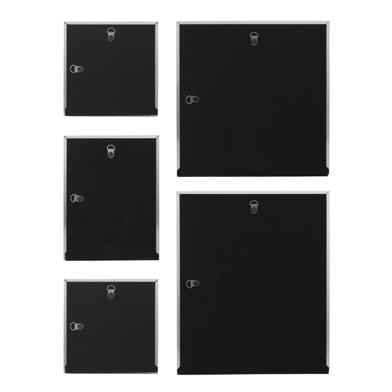 5pc Decorative Stamped Photo Frame Set Silver - Stonebriar Collection