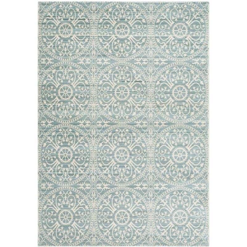 Valencia VAL214 Power Loomed Indoor Area Rug - Alpine/Cream - 5'x8' - Safavieh