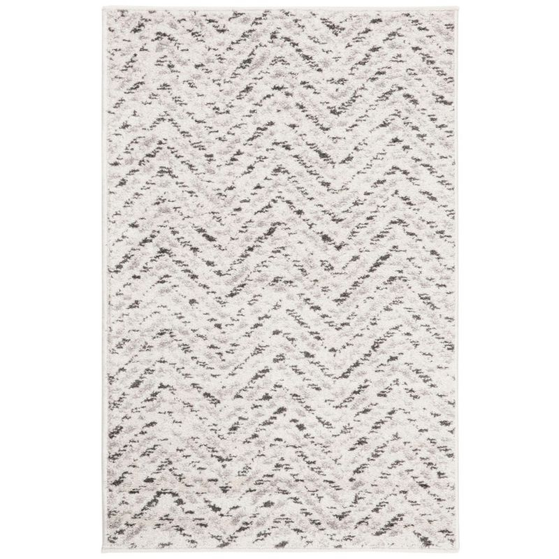 Adirondack ADR104 Power Loomed Accent Rug - Ivory/Charcoal - 2'6"x4' - Safavieh.