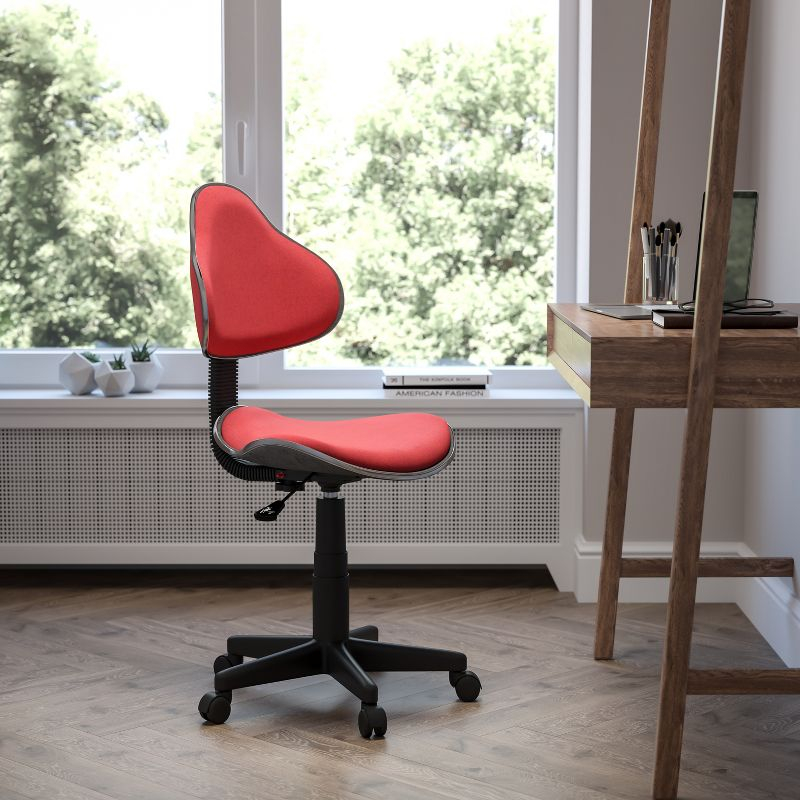 Flash Furniture Whitney Red Fabric Swivel Ergonomic Task Office Chair