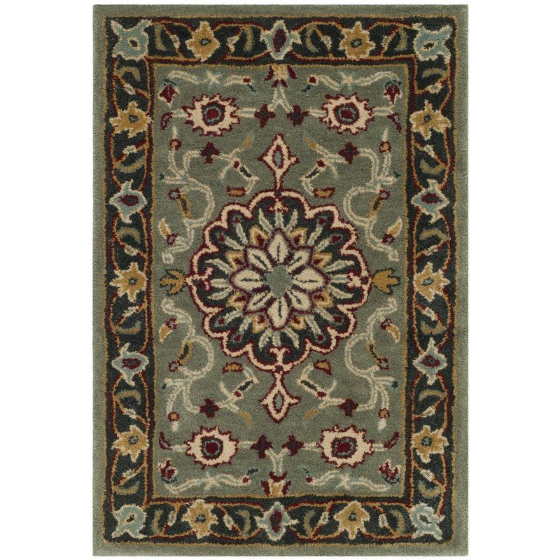Heritage HG736 Handmade Accent Rug - 2'x3' - Grey/Charcoal - Safavieh