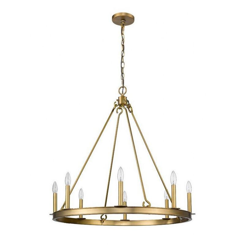 Z-Lite Barclay 8 - Light Chandelier in  Olde Brass