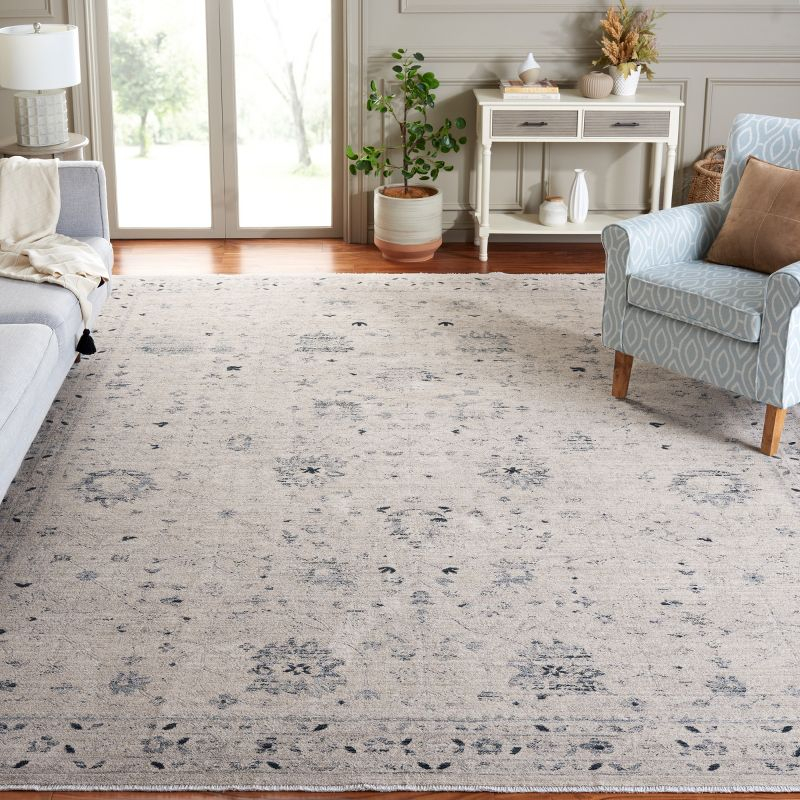 Antique Patina ANP656 Machine Made Loomed Area Rug - Ivory/Blue - 9'-0" x 11'-6" - Safavieh